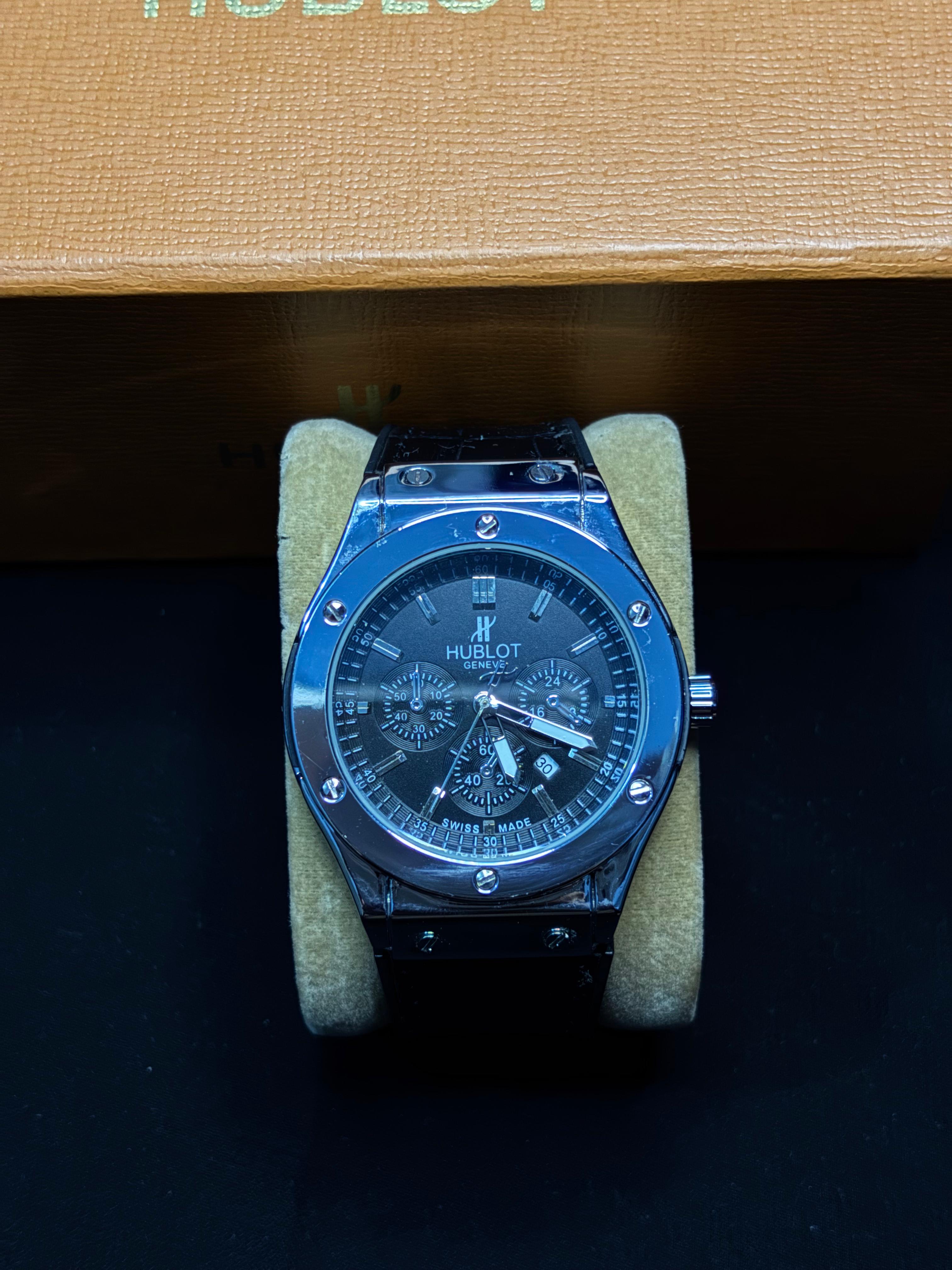Hublot Classic Chronograph Watch – Black Edition