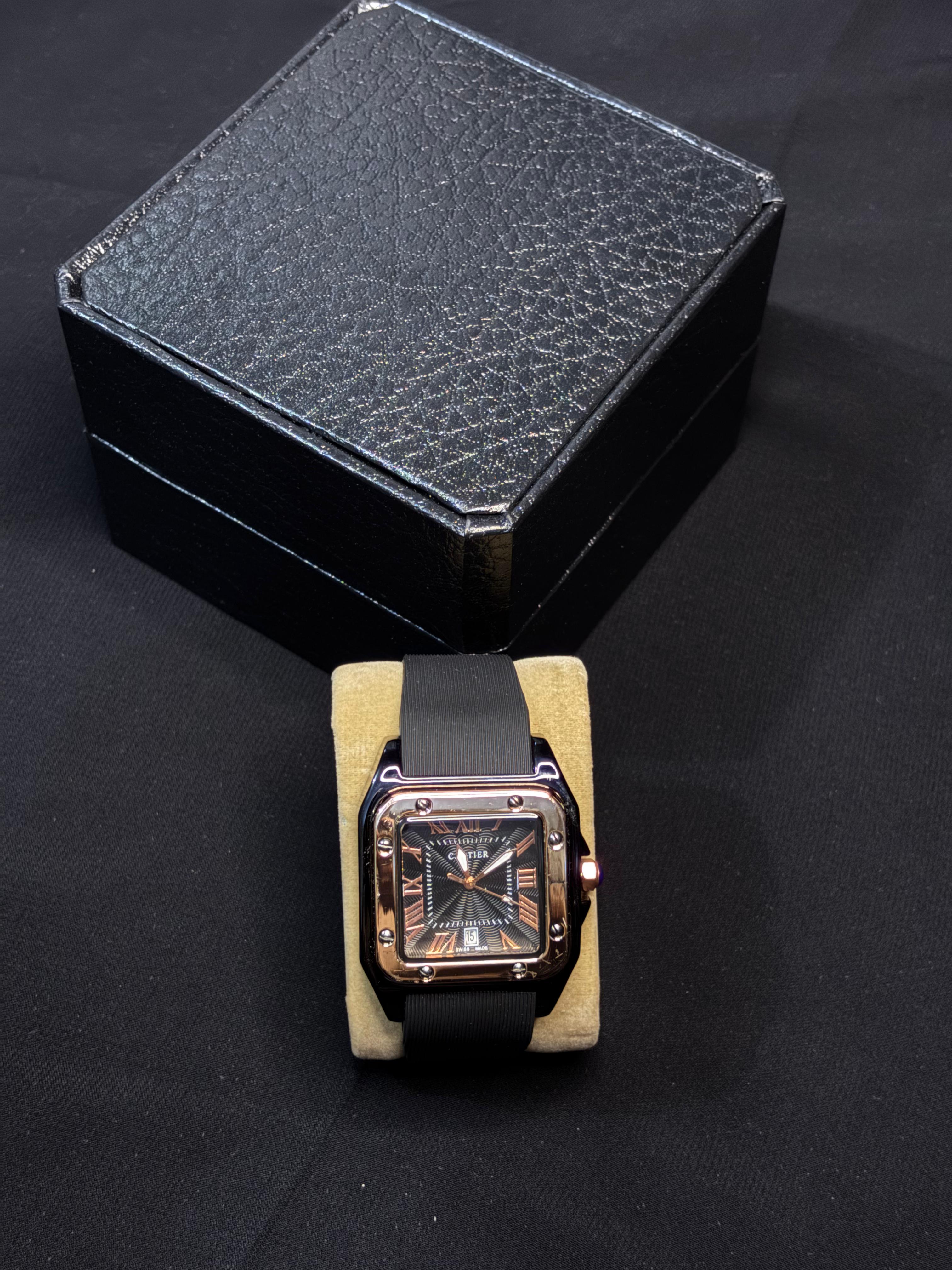 Cartier Luxury Watch (  Midnight Black Edition )
