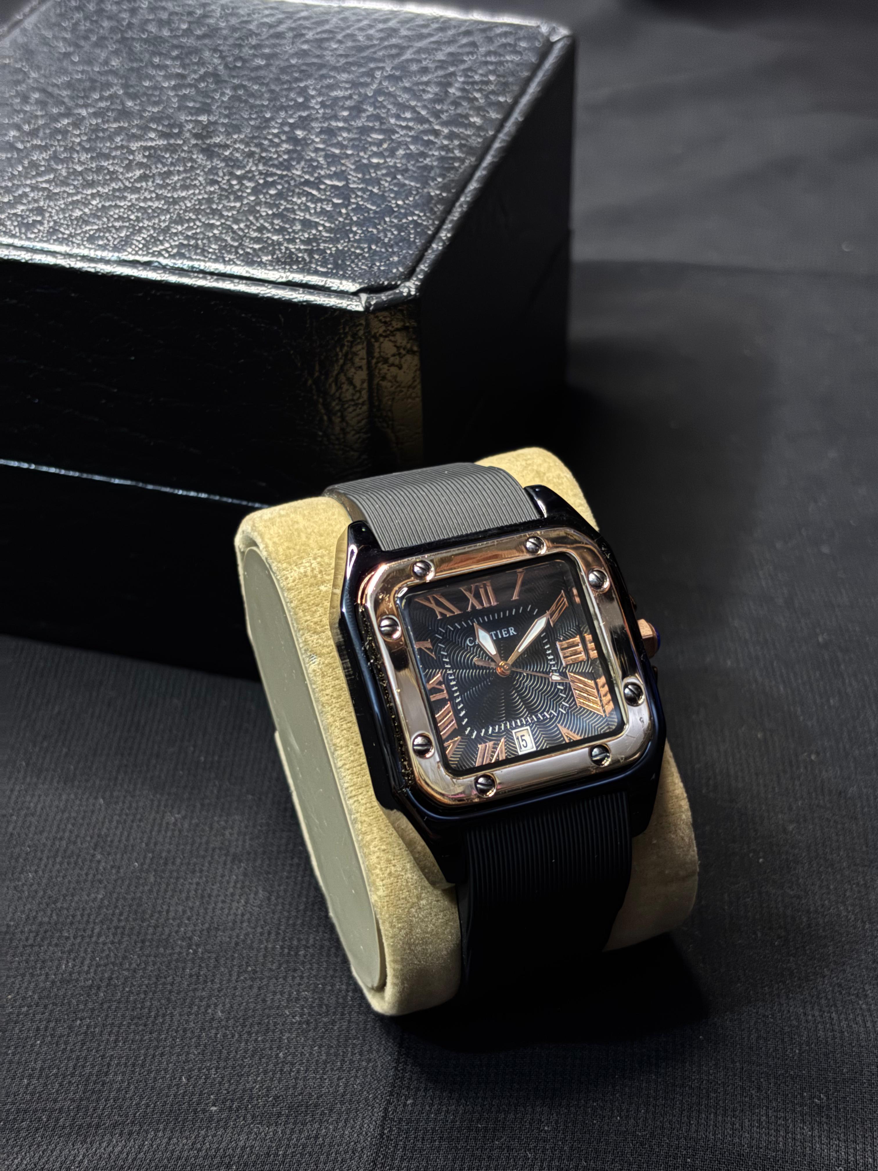 Cartier Luxury Watch (  Midnight Black Edition )
