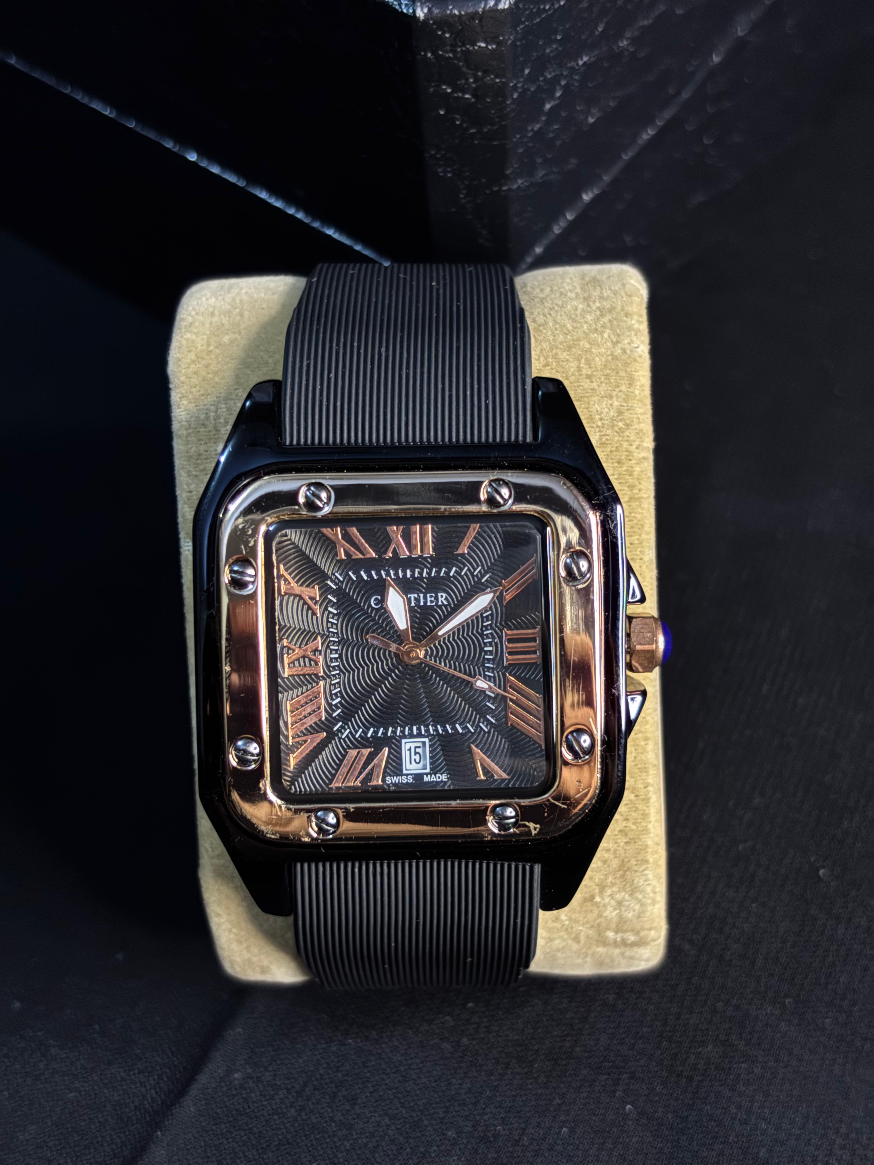 Cartier Luxury Watch (  Midnight Black Edition )