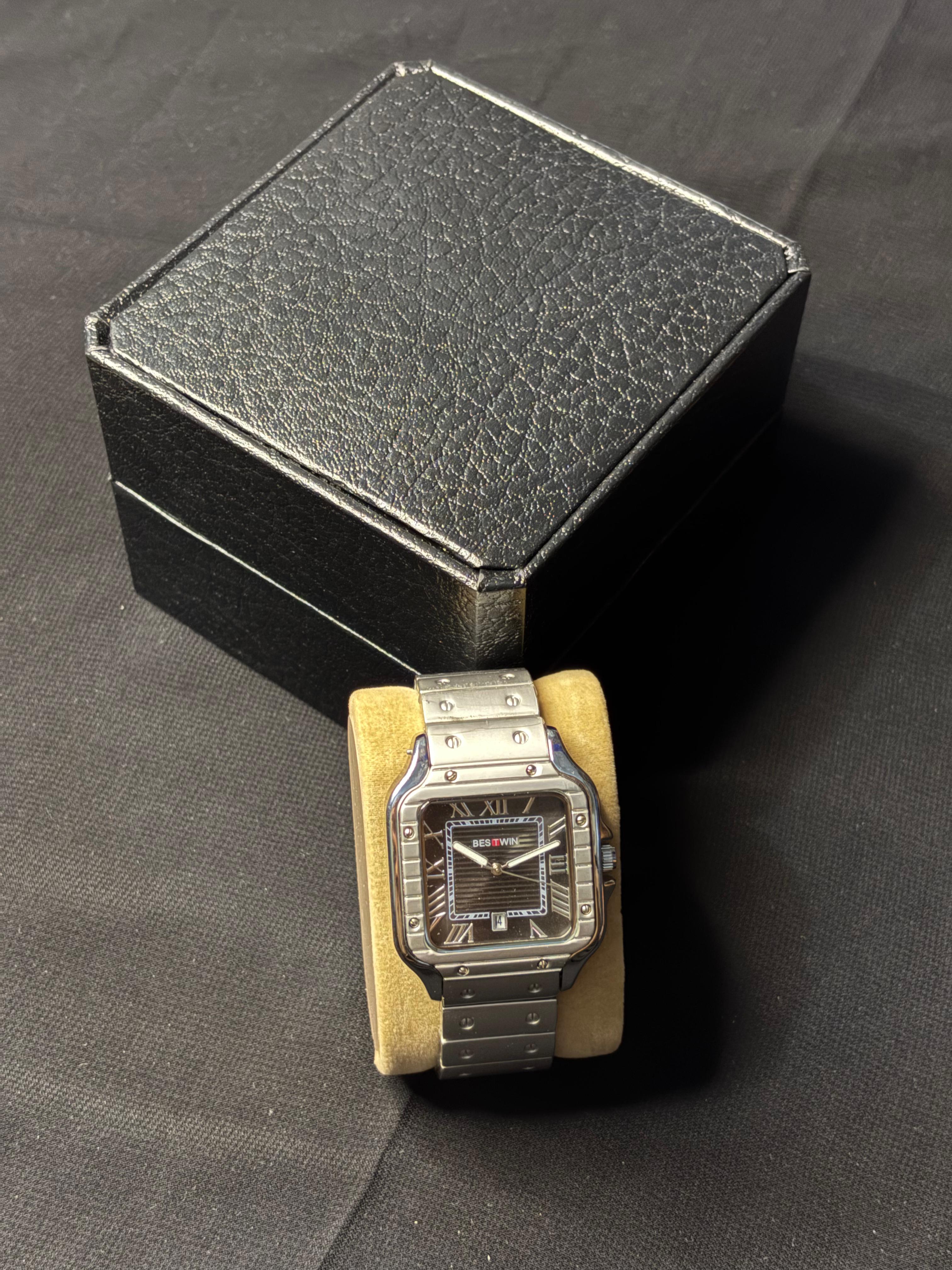 Steel Phantom – Bold Square Dial Men's Watch by Bestwin