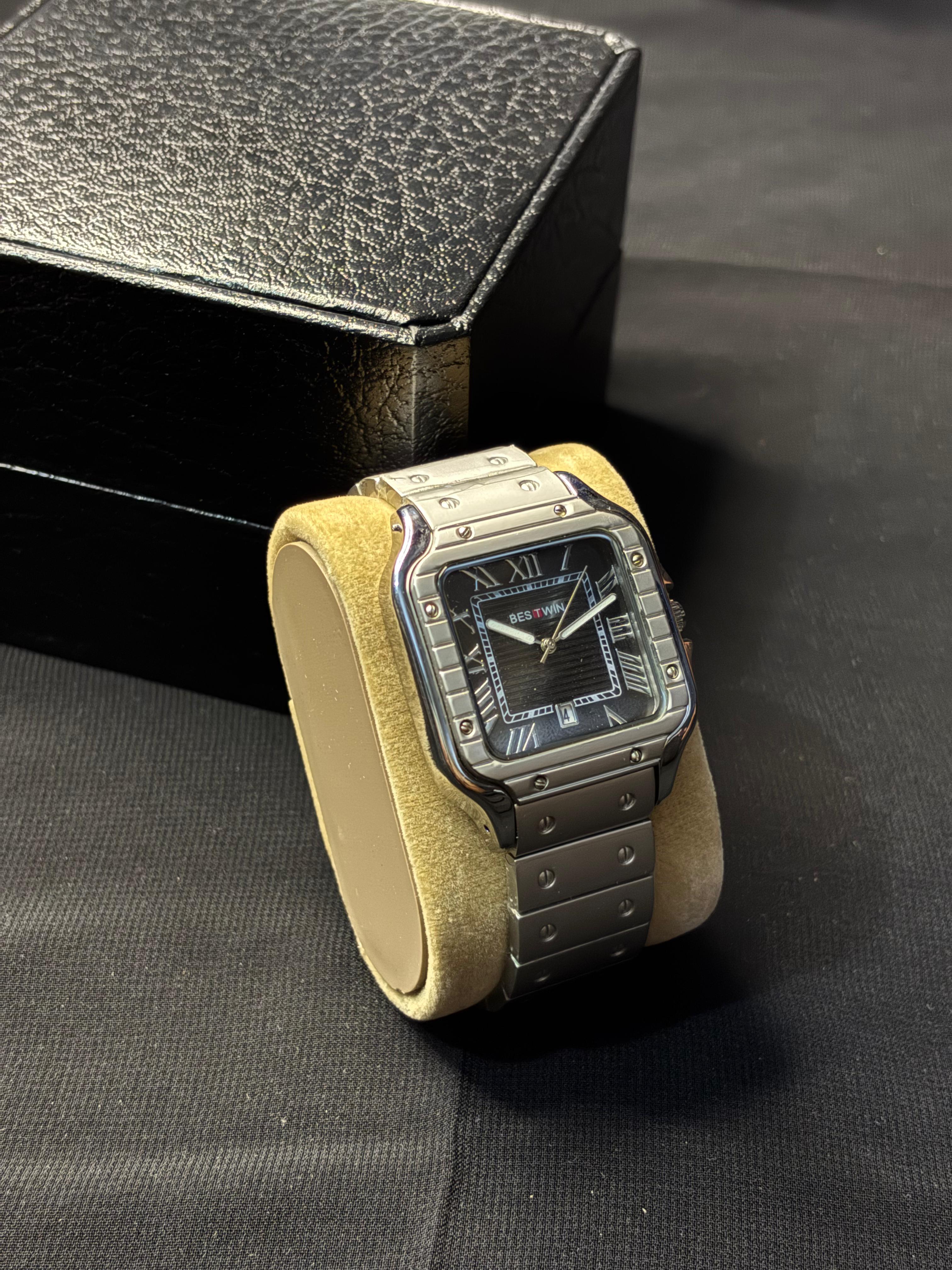 Steel Phantom – Bold Square Dial Men's Watch by Bestwin