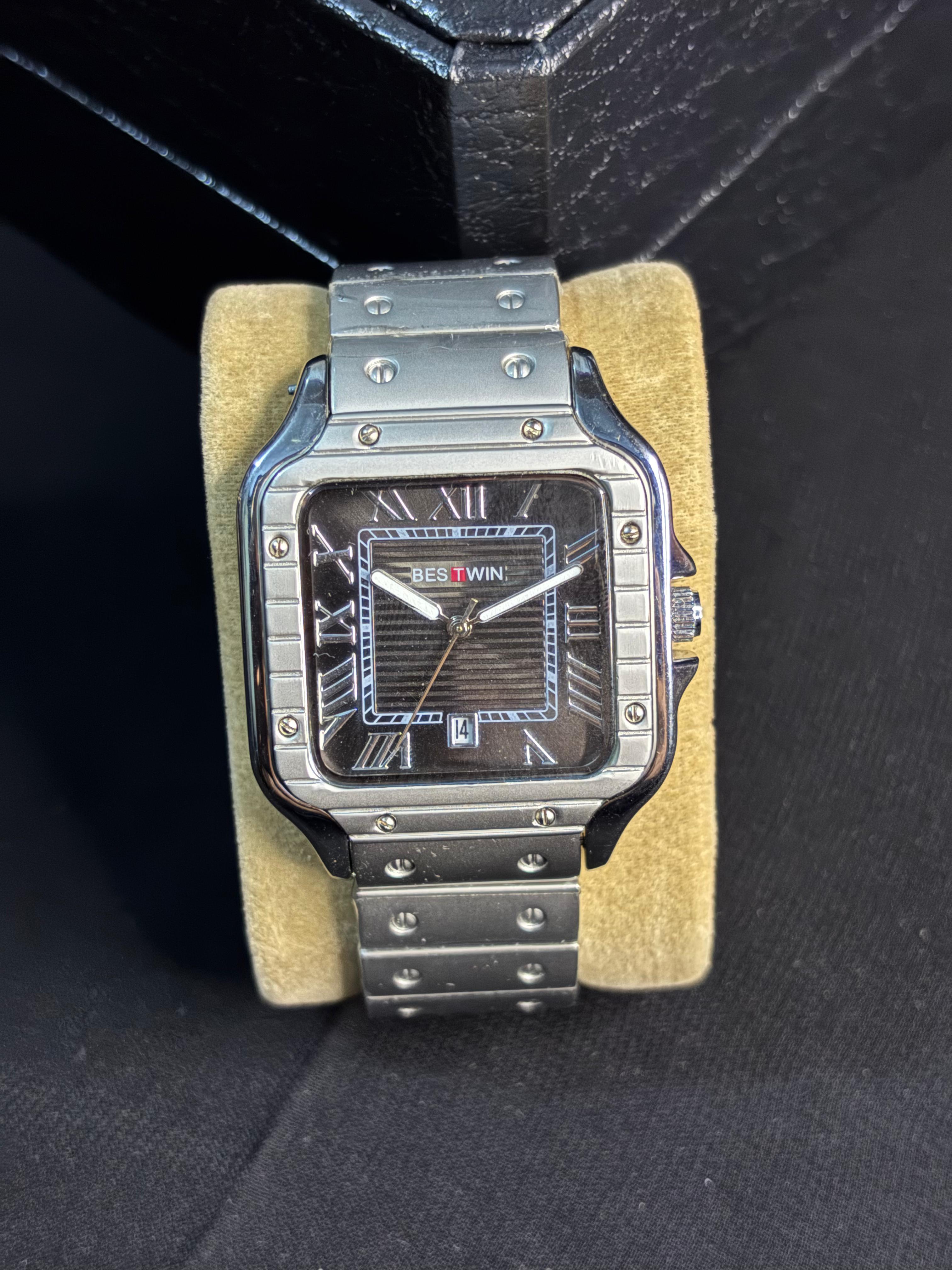 Steel Phantom – Bold Square Dial Men's Watch by Bestwin