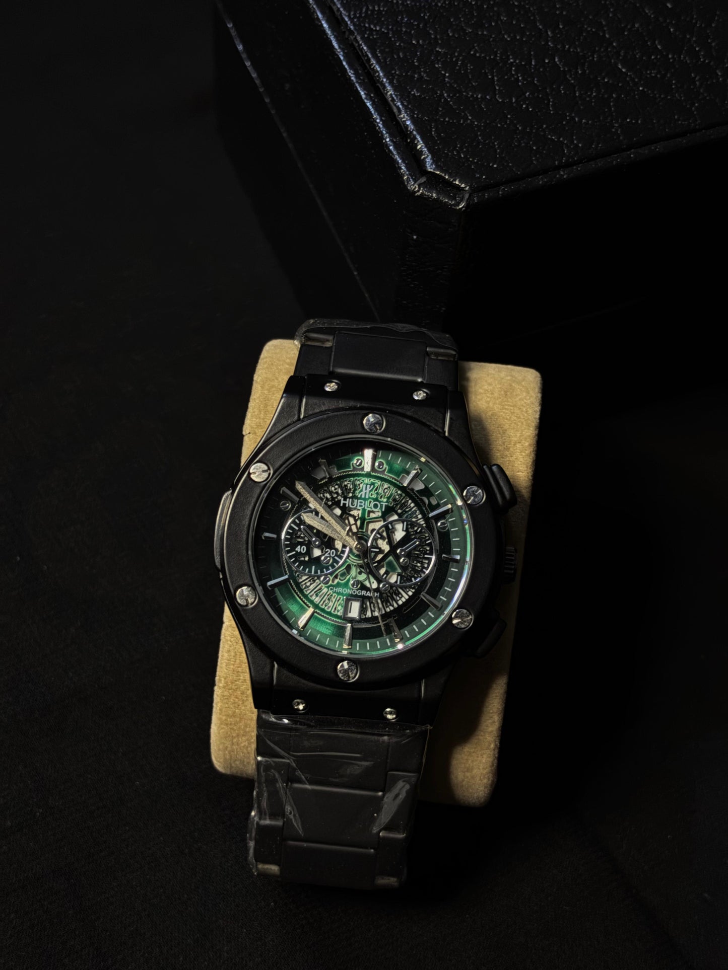 Hublot Big Bang Chronograph – Green Skeleton Dial