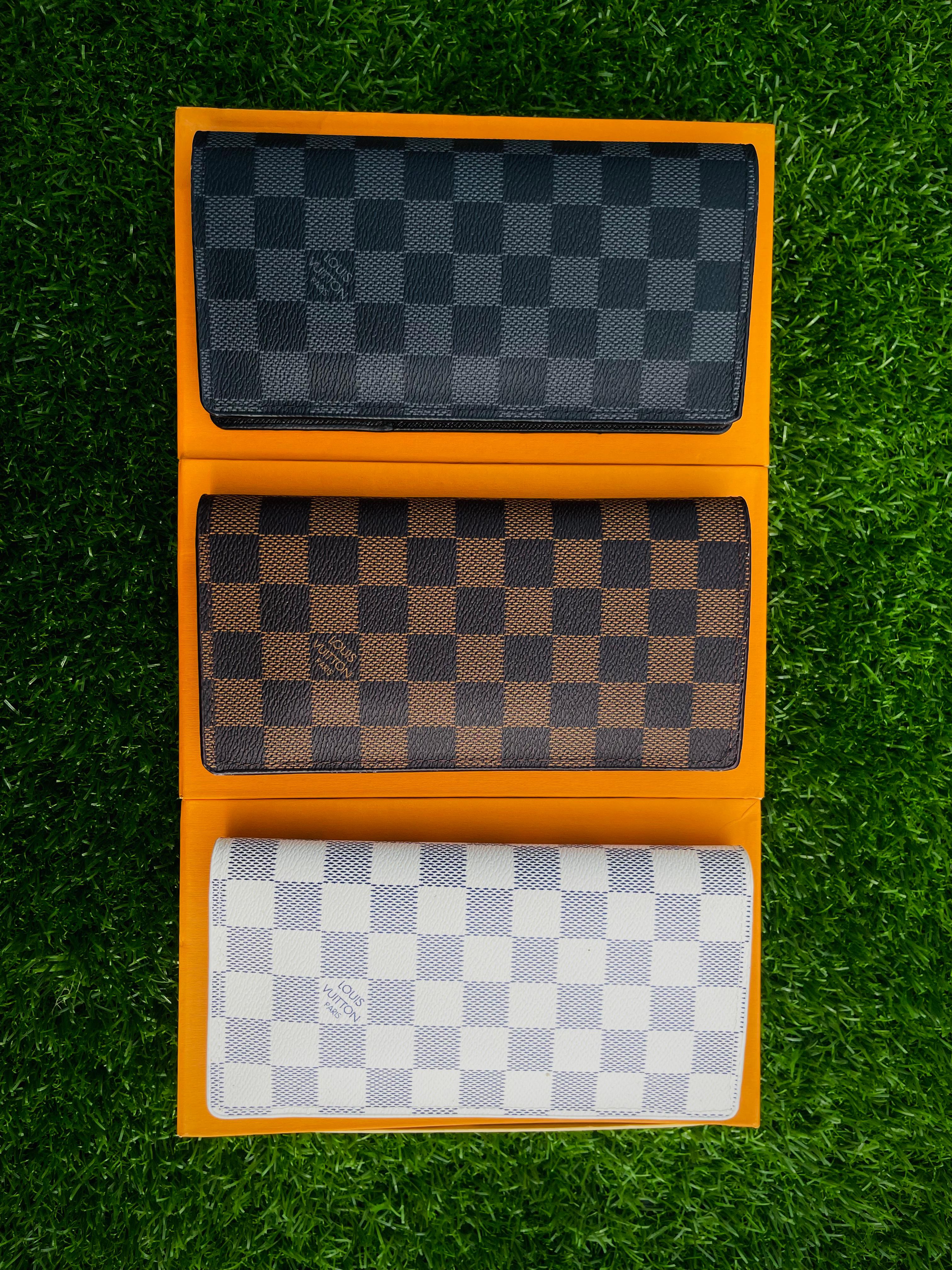 LV Damier Long Wallet – Premium Edition
