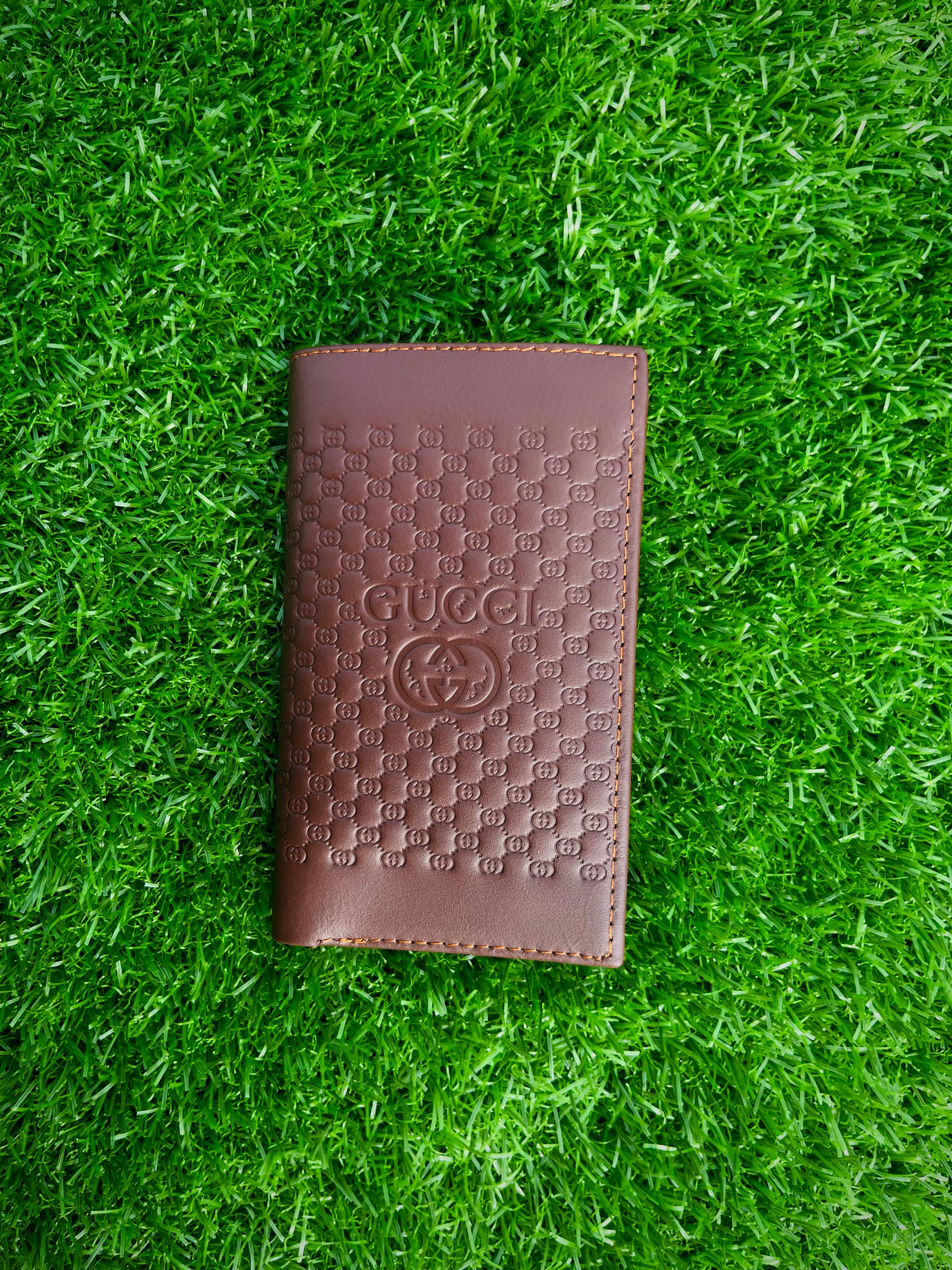 Premium Gucci-Inspired Embossed Leather Wallet – Timeless Design