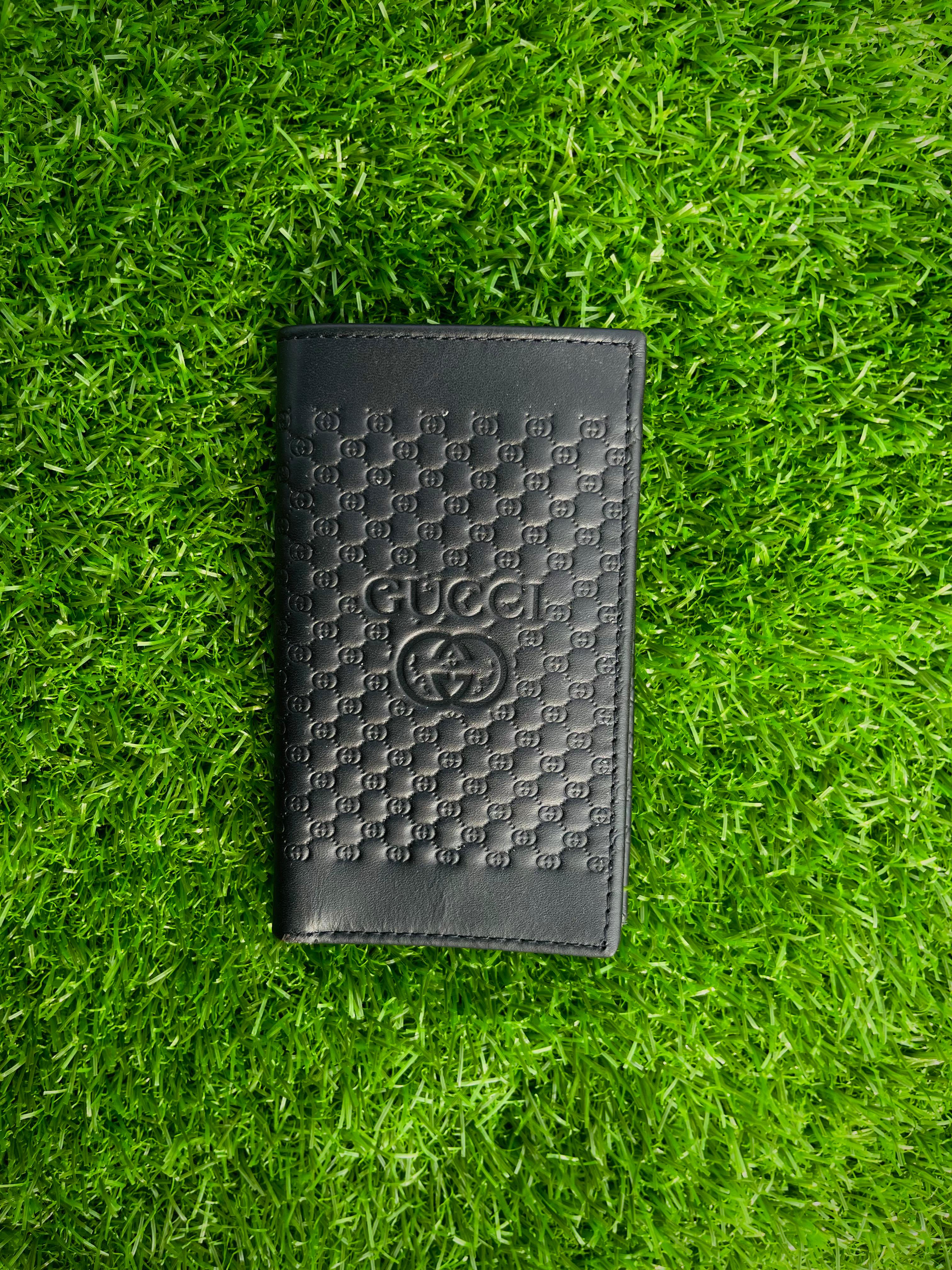 Premium Gucci-Inspired Embossed Leather Wallet – Timeless Design