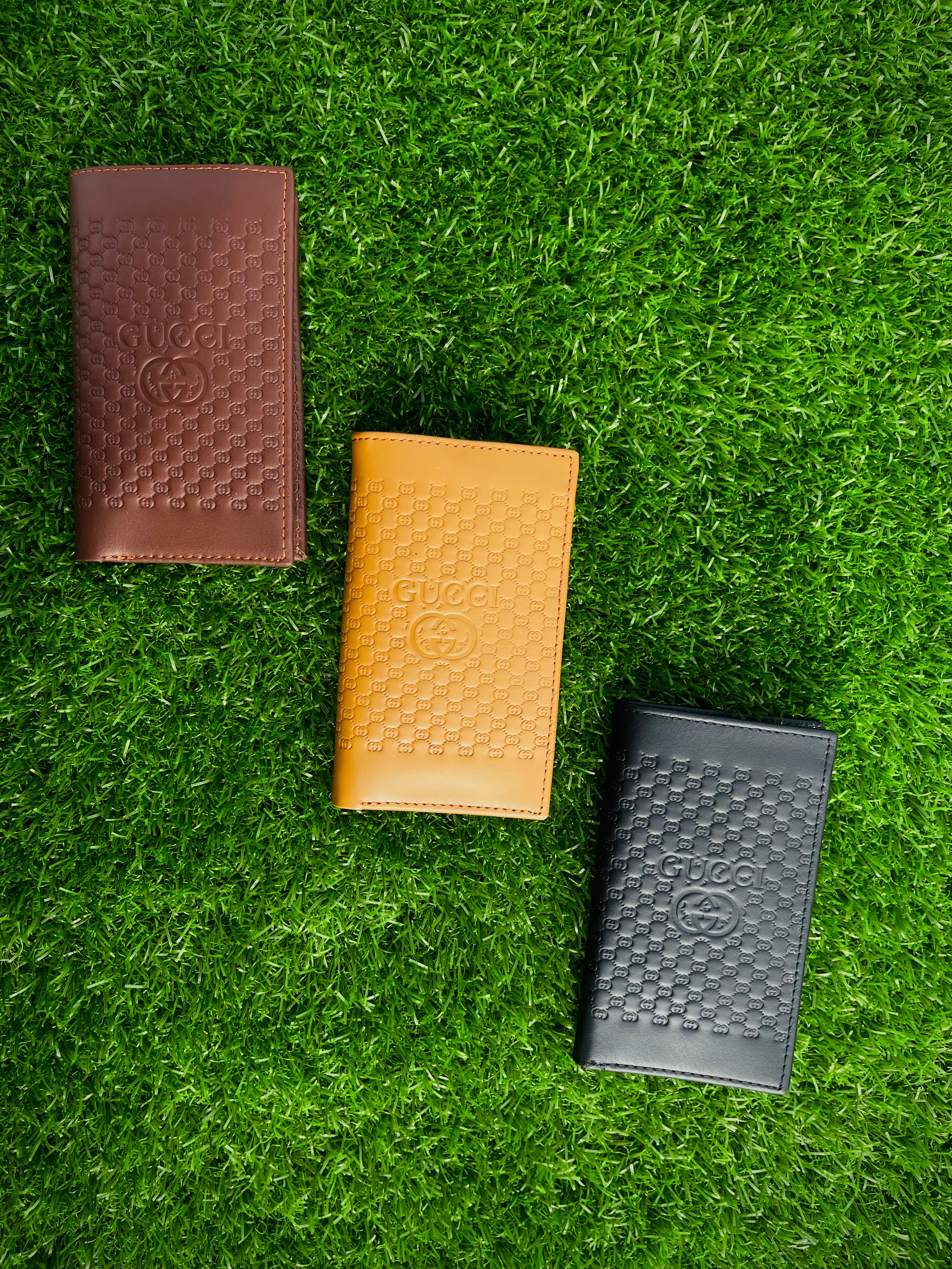 Premium Gucci-Inspired Embossed Leather Wallet – Timeless Design