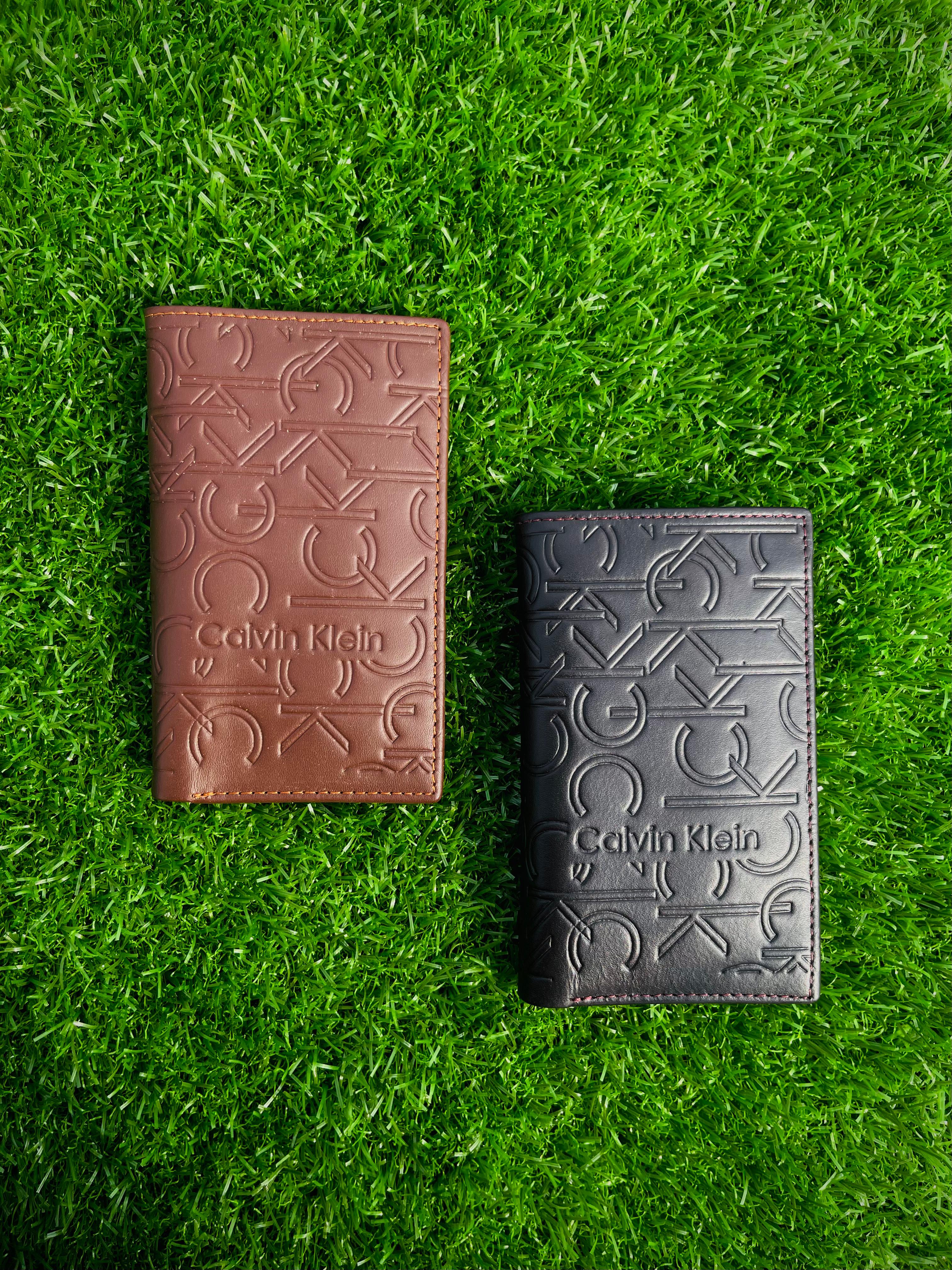 Calvin Klein Embossed Leather Wallet – Iconic Style, Premium Feel